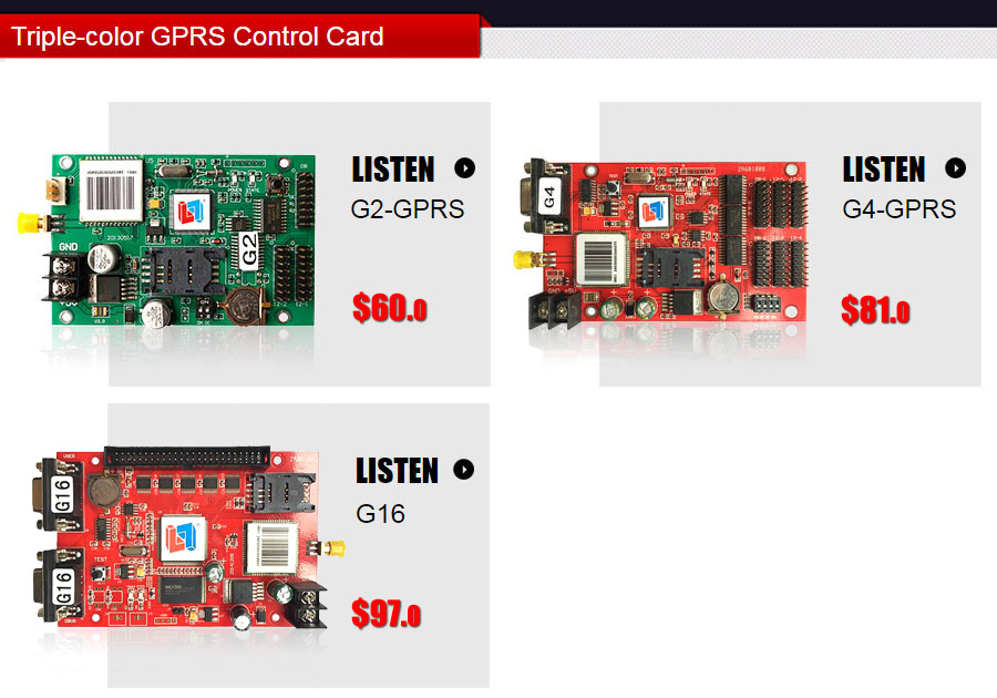 Triple-color GPRS Control Card