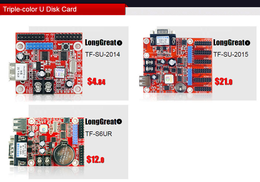 Triple-color U Disk Card