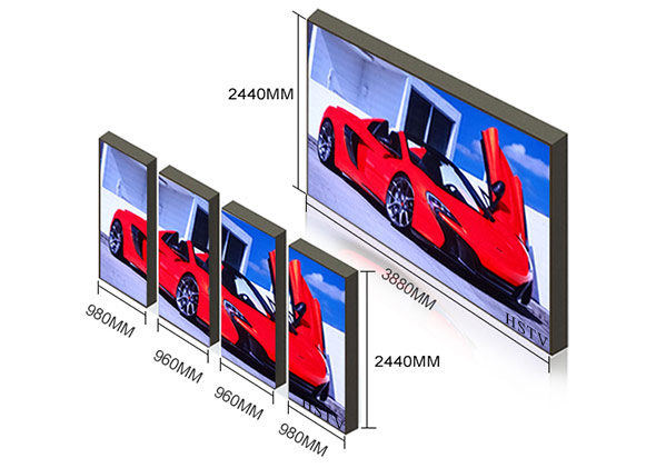 showcase advertising led screen