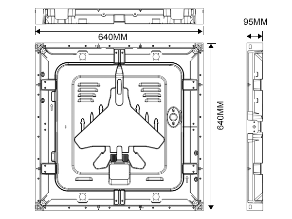 PH2.5 Standard Cabinet Dimensions