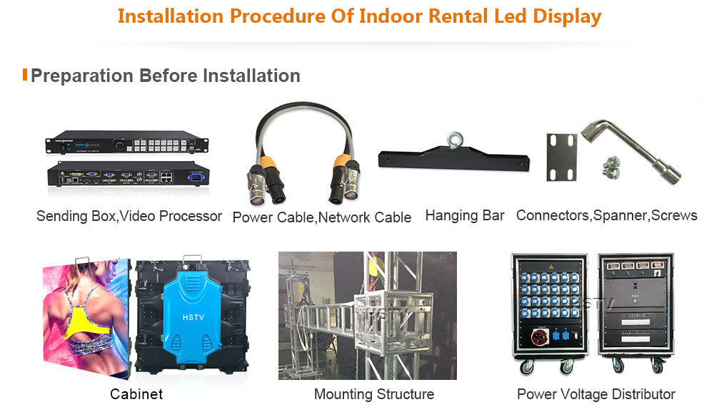 ph5 OptoKingdom Installation procedure of outdoor Rental led screen
