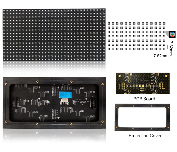 high brightness rentalled display