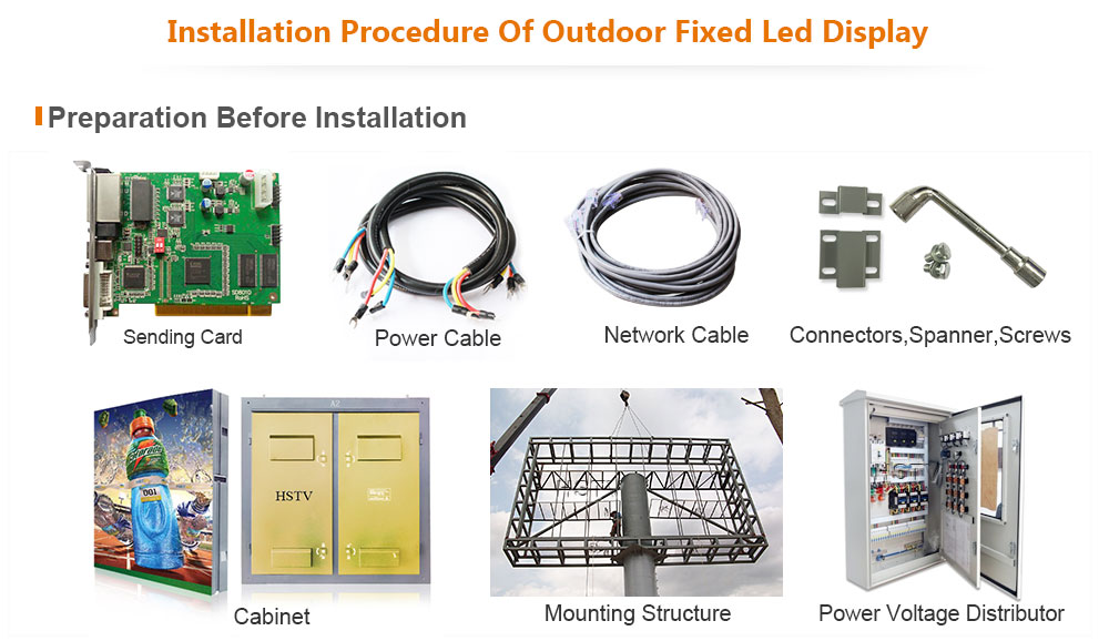 OptoKingdom Installation procedure of outdoor fixed led display