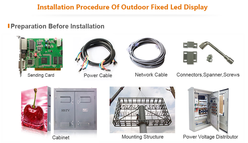 ph13.3 OptoKingdom Installation procedure of outdoor fixed led display