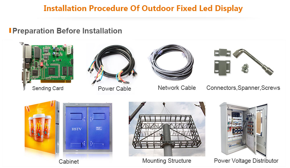 OptoKingdom Installation procedure of outdoor fixed led display