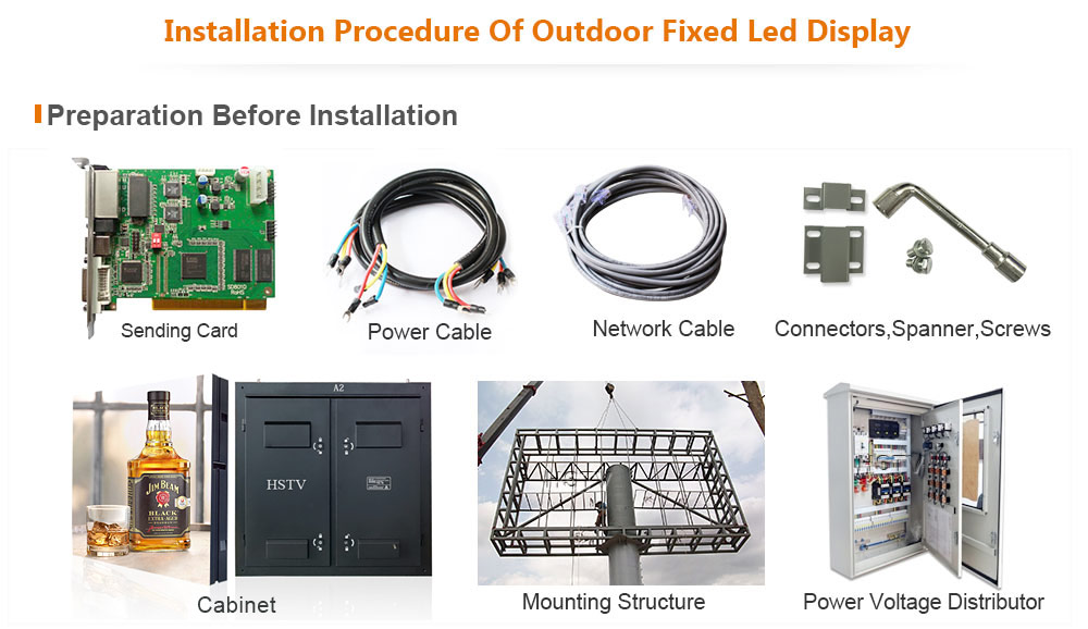 PH13.33 OptoKingdom Installation procedure of outdoor fixed led display