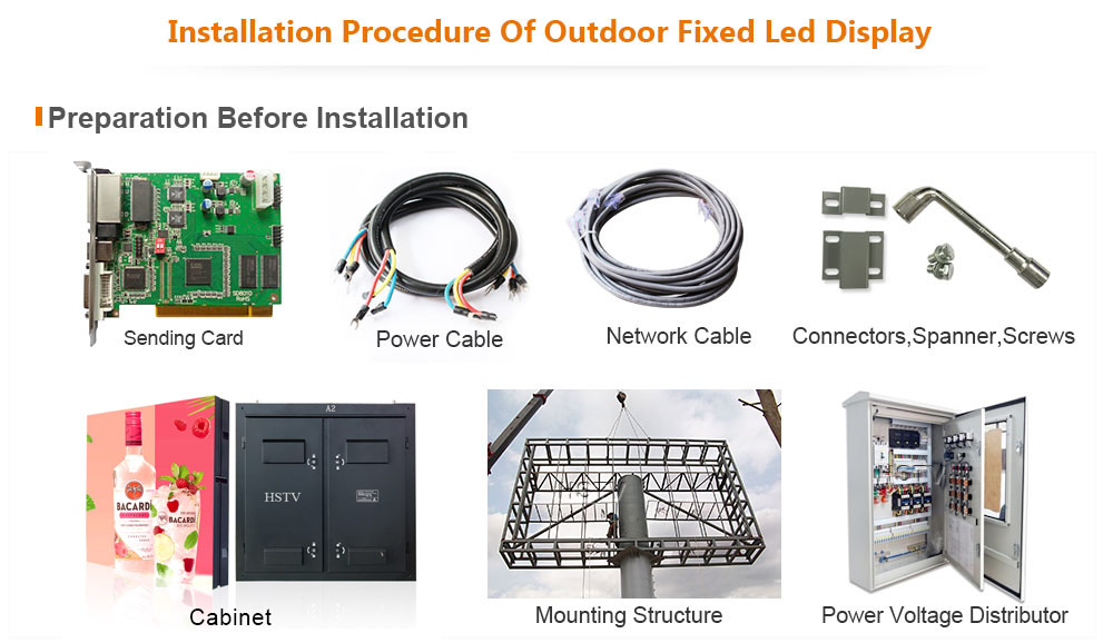 PH3 OptoKingdom Installation procedure of outdoor fixed led display