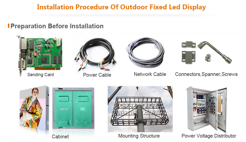 ph4.81 OptoKingdom Installation procedure of outdoor fixed led display