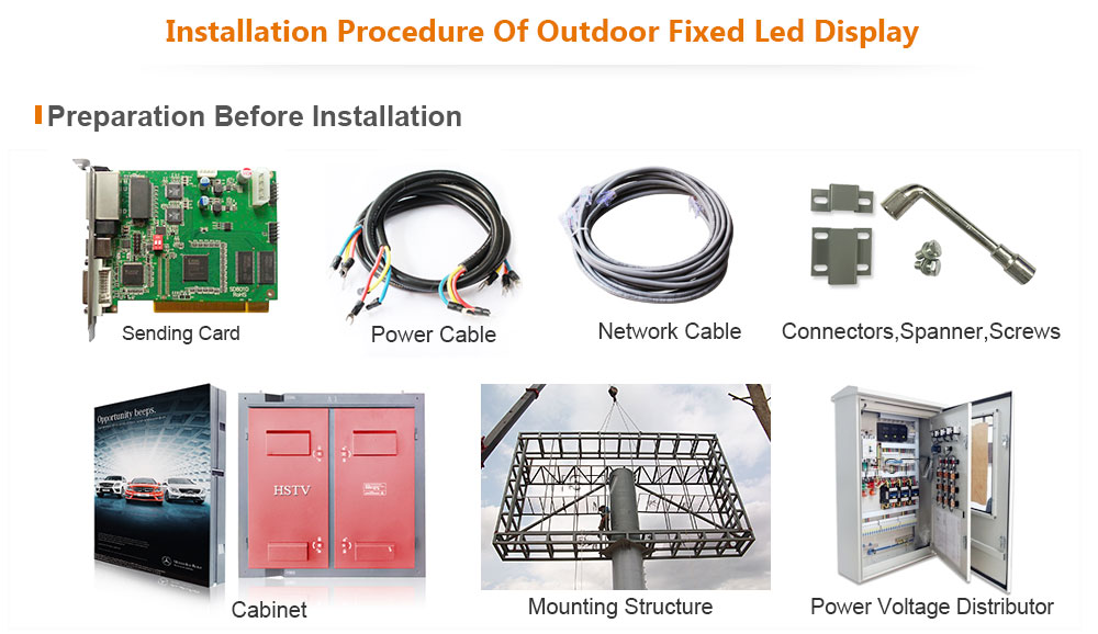 OptoKingdom Installation procedure of outdoor fixed led display