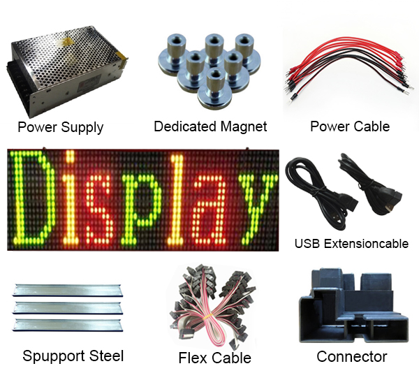Outdoor LED message sign Modules
