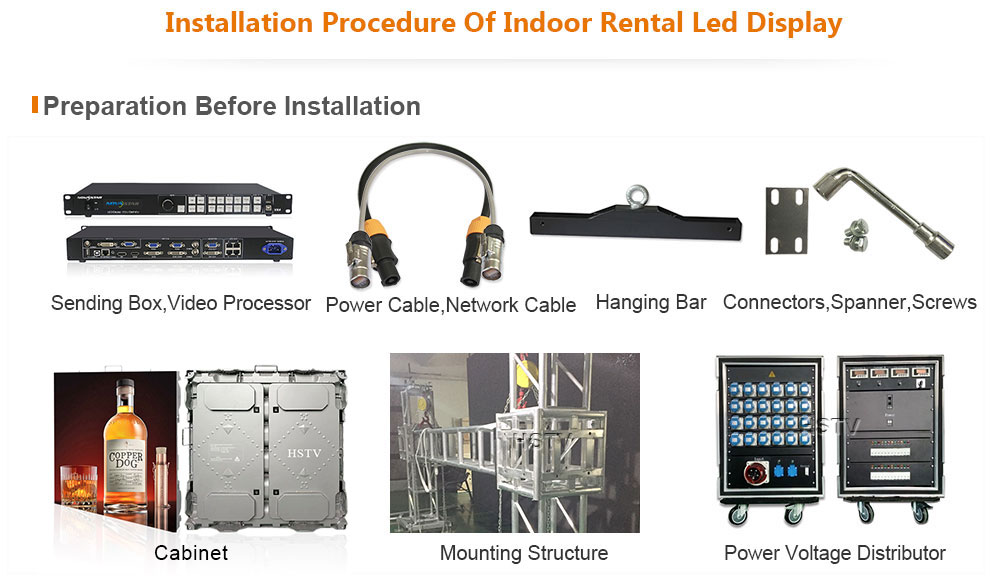 OptoKingdom Installation procedure of outdoor Rental led screen