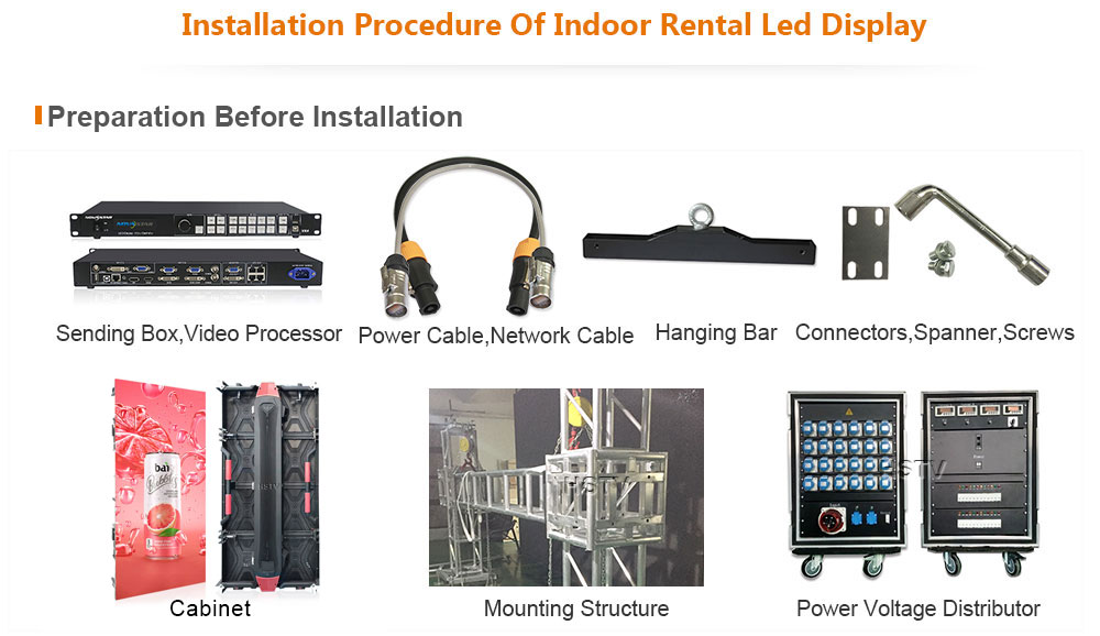 OptoKingdom Installation procedure of outdoor Rental led display