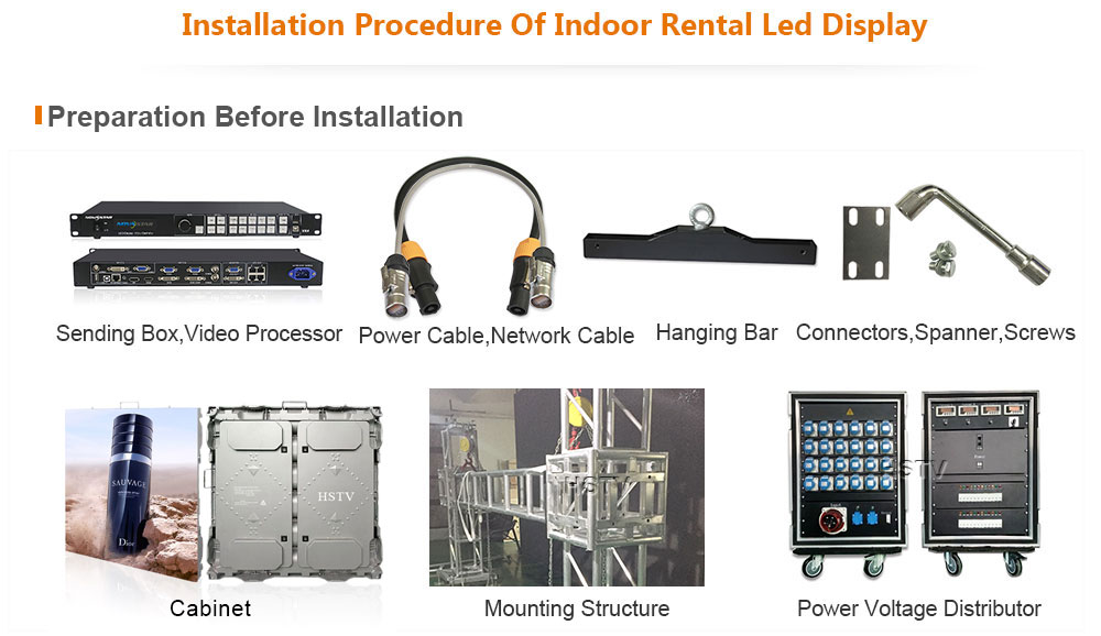 PH5 OptoKingdom Installation procedure of outdoor Rental led screen