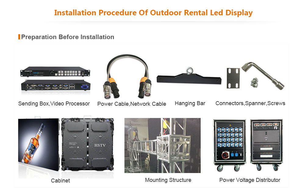 OptoKingdom Installation procedure of outdoor Rental led screen