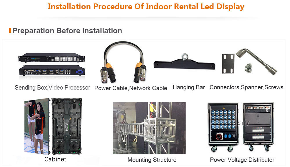 OptoKingdom Installation procedure of outdoor Rental led display