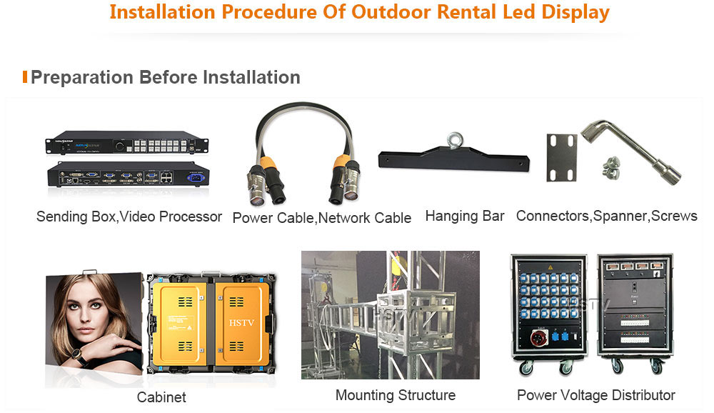 OptoKingdom Installation procedure of outdoor Rental led screen