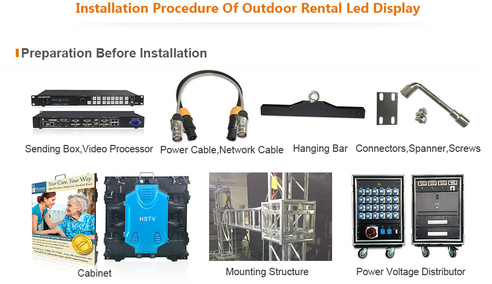 ph5 OptoKingdom Installation procedure of outdoor Rental led screen