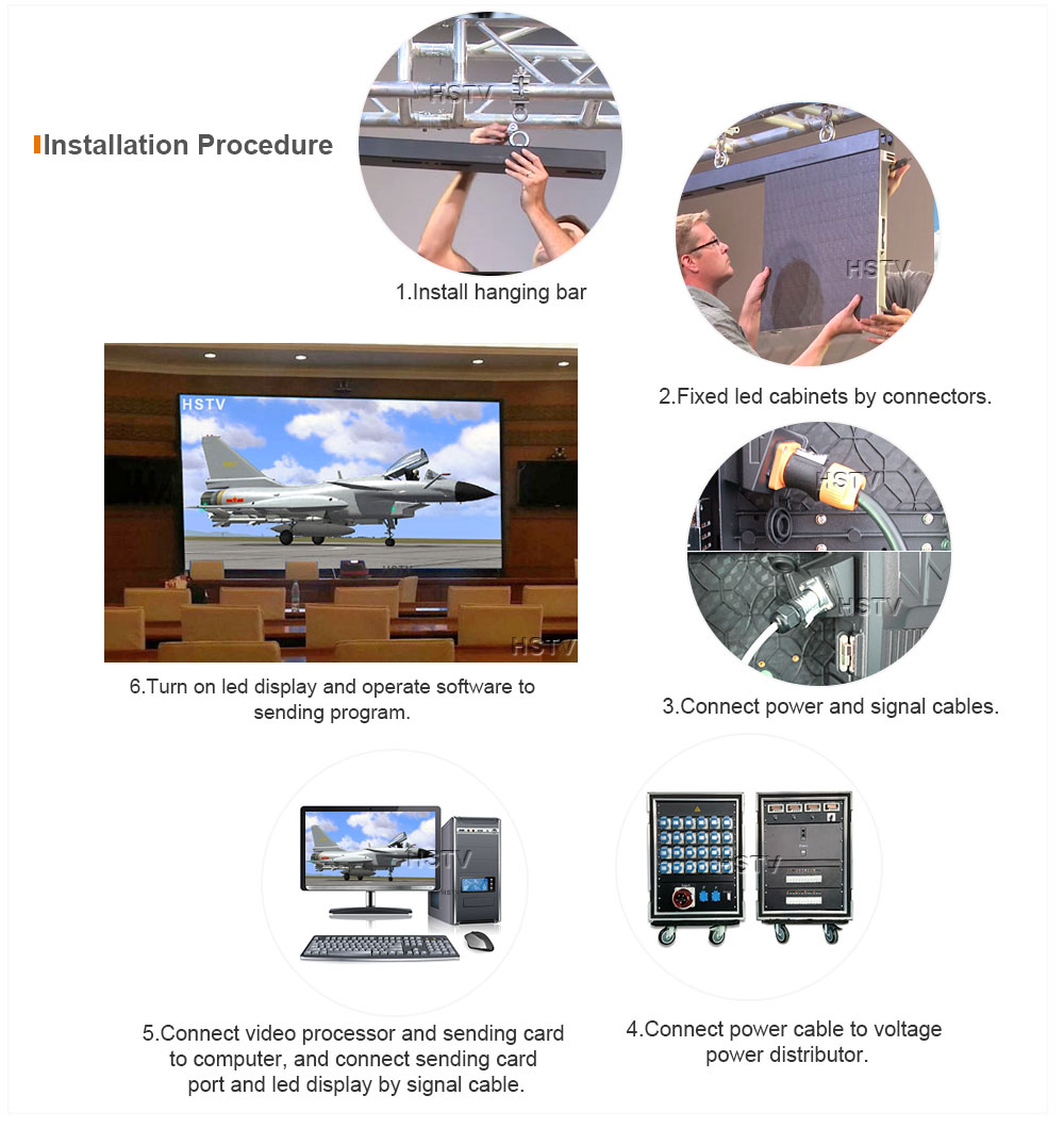 OptoKingdom Installation procedure of Indoor Rental led display