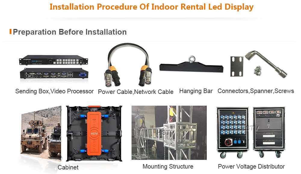 OptoKingdom Installation procedure of Indoor Rental led screen