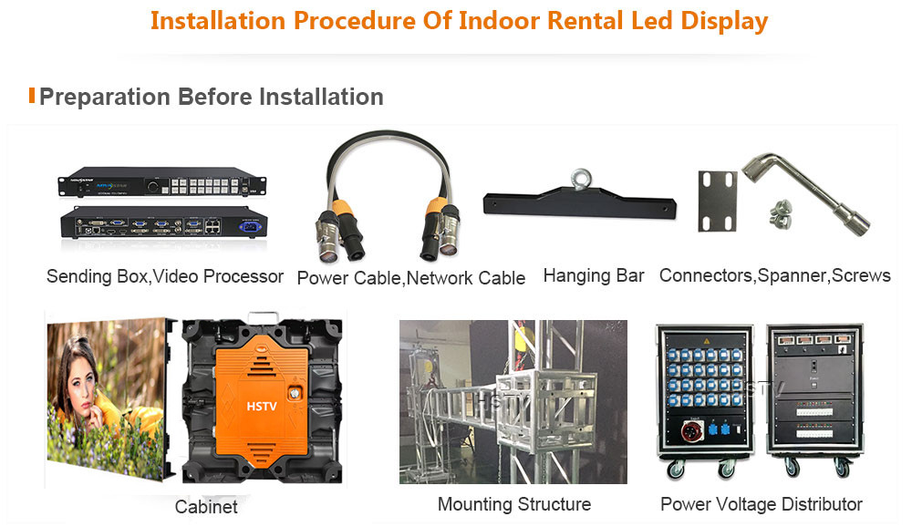 PH2 OptoKingdom Installation procedure of Indoor Rental led screen