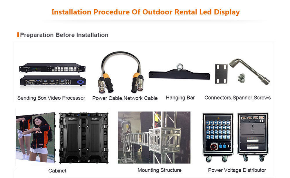 ph10 OptoKingdom Installation procedure of outdoor fixed led display