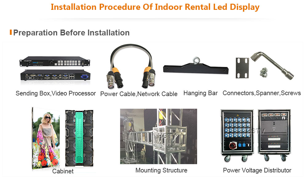 ph4.81 OptoKingdom Installation procedure of indoor rental led display