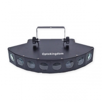 Eight eyes fan-shaped led beam light