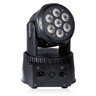 7PCS 4in1 LED Moving Head Light