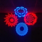  LED four colors eight gobos+Laser